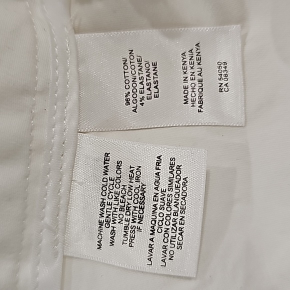 Jones New York Signature stretch white capri size 4 - Picture 6 of 6